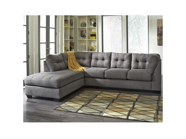 Benchcraft Maier Sectional With Left Side Facing Chaise In Charcoal