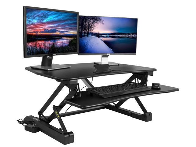 Vivo Black Electric Height Adjule Standing Desk Tabletop Monitor Vivo Black Electric Height Adjule Standing Desk Tabletop Monitor Sit Stand