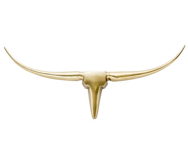 Moes Home Collection Nm 1002 32 Longhorn Wall Decor Small Gold