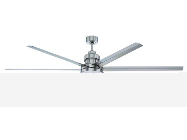 Craftmade Mnd72bnk6 72 Inch Mondo Brushed Polished Nickel Damp Rated Ceiling Fan Newegg Com