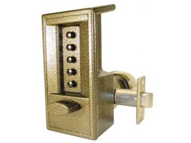 Simplex 6218 60 Gold Tone Mechanical Pushbutton Combination Lock