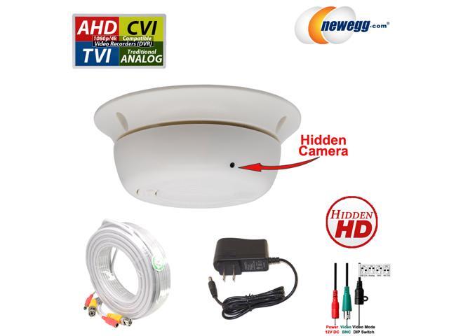1080P CVI TVI AHD CCTV Smoke Detector Style Wired Hidden Spy HD Camera