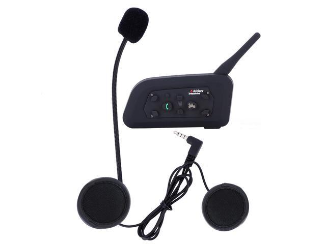 1200m 6 Riders BT Intercom Bluetooth Motorcycle Helmet Interphone Headset V6