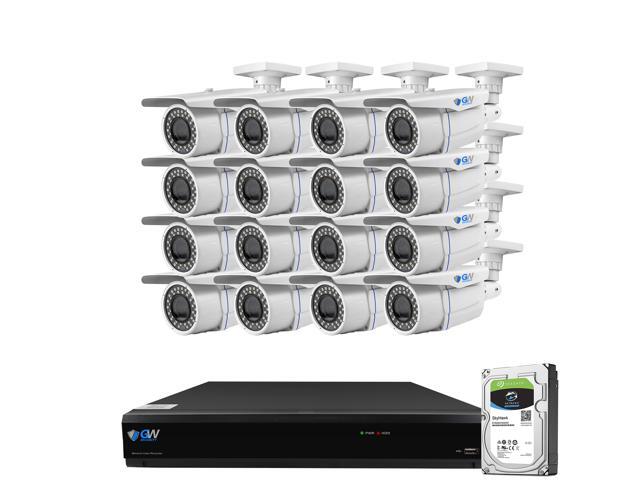 GW Security 16 Channel 2MP NVR VGA H.264 Security Video Recorder Supports Up 10 X 2MP 1080P Quick QR Code Fast Playback