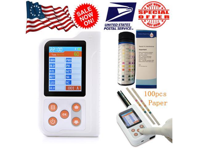 BC401 Portable Urine Analyzer Urinalysis Glucose Meter 11 parameter +100pcs reagent test strip,Bluetooth - Newegg com