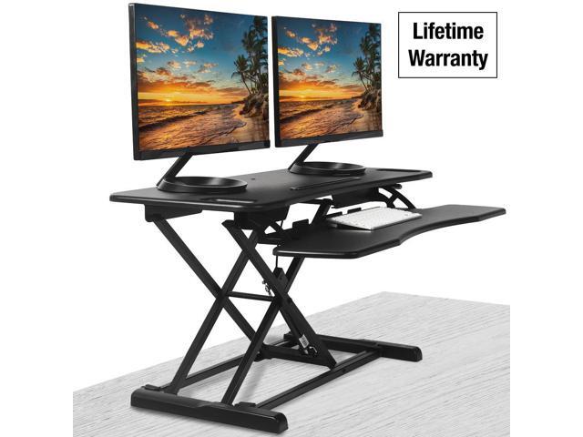 Standing Desk Converter 37 Wide Stand Up Riser Tabletop Standing Desk Converter 37