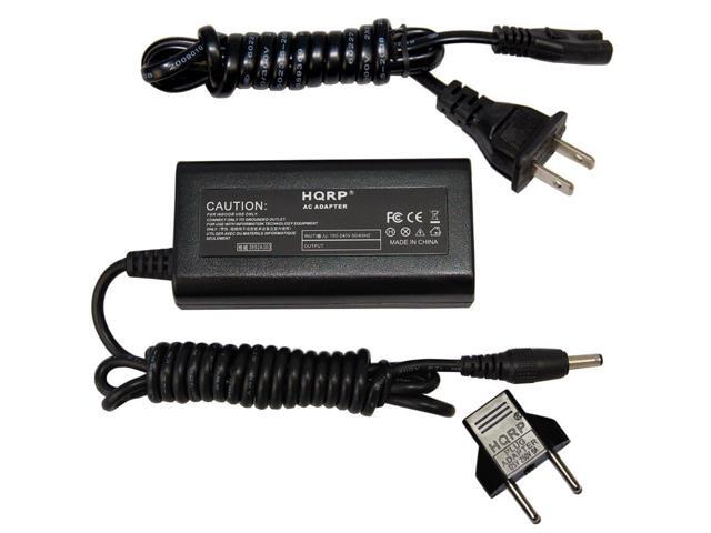 Euro Plug Adapter HQRP AC Adapter for JVC GZ-HM50BUC GZ-HM50BUS GZ-HM50RUS GZ-E306 GZ-E306U GZ-E306BU Camcorder Power Supply Charger