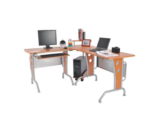 Homcom 67 Modern L Shaped Corner Computer Desk Office Workstation Homcom 67 Modern L Shaped Corner Computer Desk Office Workstation Pc Table With