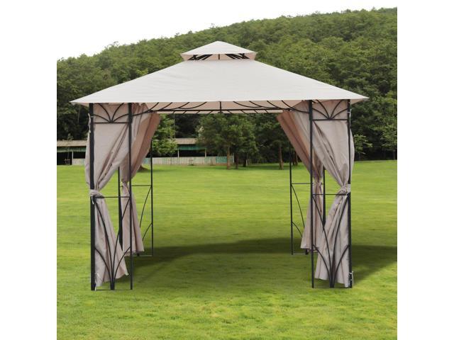Outsunny 10 X10 Gazebo Canopy Garden Shade Outdoor Waterproof Outsunny 10 X10 Gazebo Canopy Garden Shade Outdoor Waterproof Patio Awning Proof With Metal