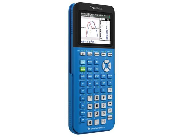 Texas Instruments Ti 84 Plus Ce Color Graphing Calculator Blue Newegg Com