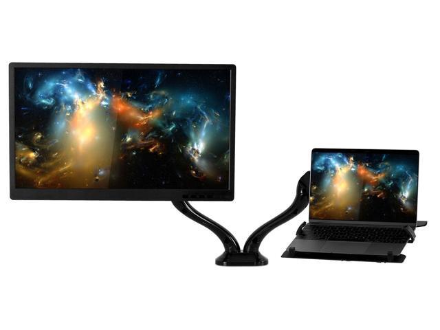 Laptop Desk Stand and Monitor Mount Full Motion Height Adjustable Mount-It