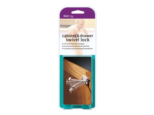 Kidco S333 White Kidco Swivel Cabinet And Drawer Locks 1 Pack