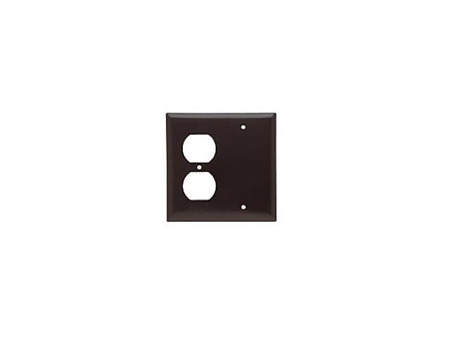 Pass And Seymour Sp138 Brown Combination Wallplate 1