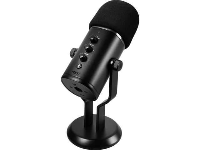 MSI IMMERSE GV60 Streaming MIC 'USB Type-C Interface and 3.5mm Aux, for Professional Applications with Intuituve Control in 4 Modes: Stereo, Omnidirectional, Cardioid and Bidirectional