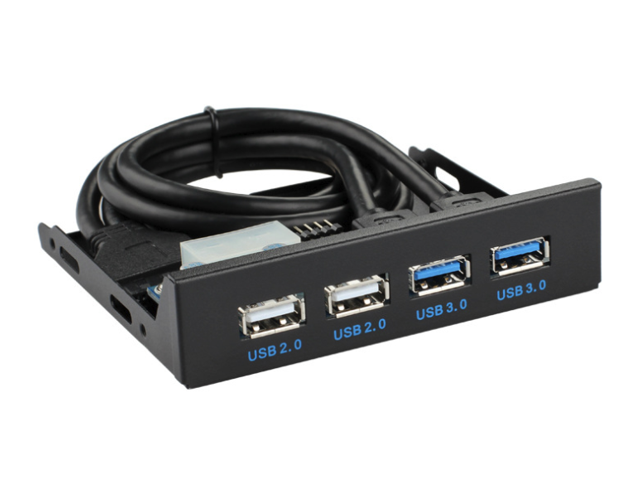 2 Port USB 3.0 2 Port USB 2.0 HUB Expansion 3.5/' Floppy Bay Front Panel JM
