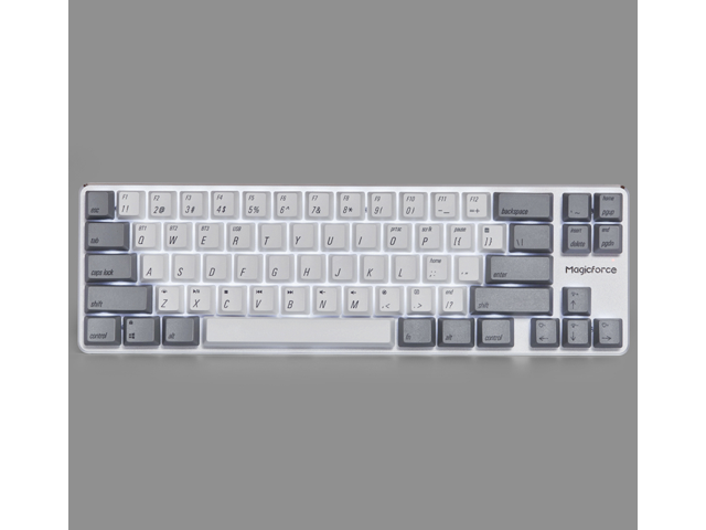 Magicforce Smart2 68 Keys N-key Rollover, USB Wired/Bluetooth V4.0 Dual Mode White Backlit, Mechanical Keyboard, Type-C Separated... 
