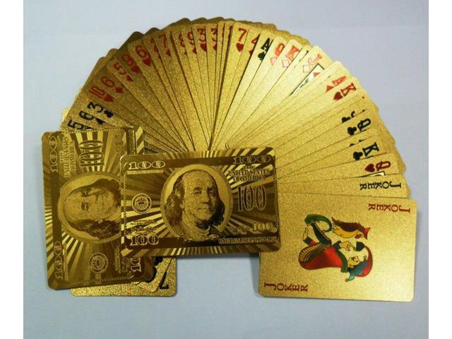 24 Karat Gold Plated Playing Cards Newegg