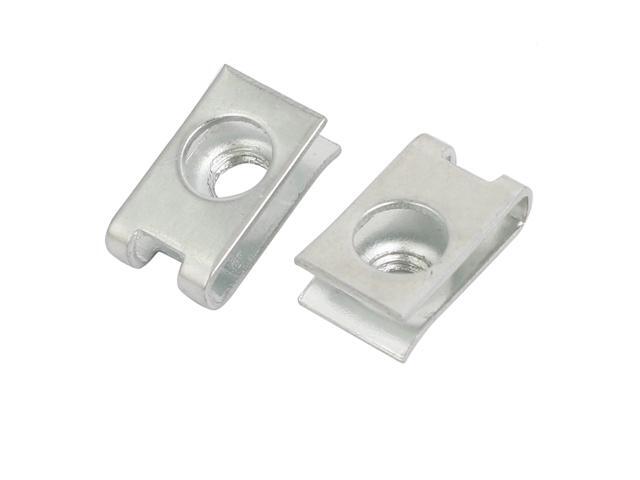 Fit M6 65Mn Screw U Steel nut Silver nut 20 mm x 11 mm 20 Pieces