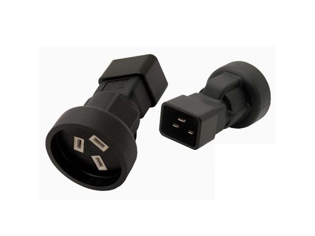 3-Pin IEC 320 C13 Female To C20 Male Plug AC Adapter Converter Computer Socket