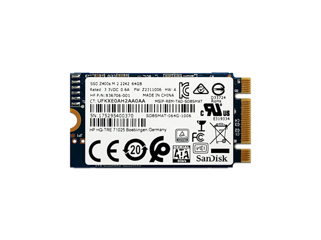 Sandisk 64GB 42mm SATA M.2 SSD