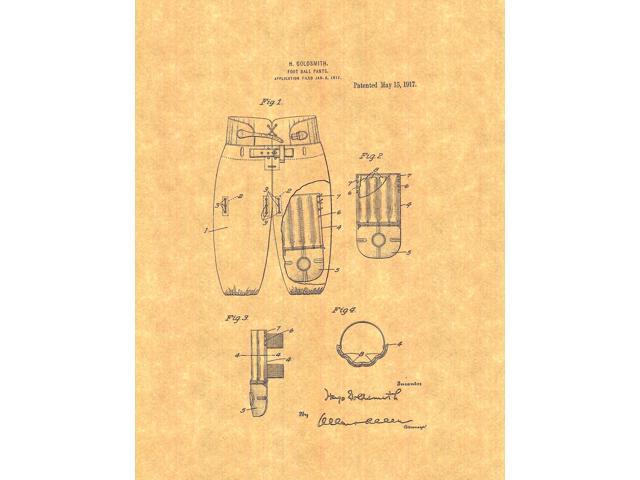 Football Pants Patent Art Print Newegg Com