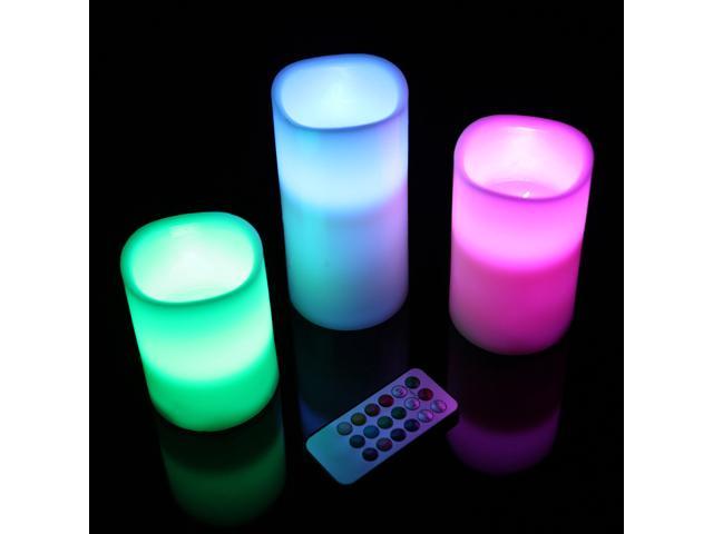 flameless color changing glow candles