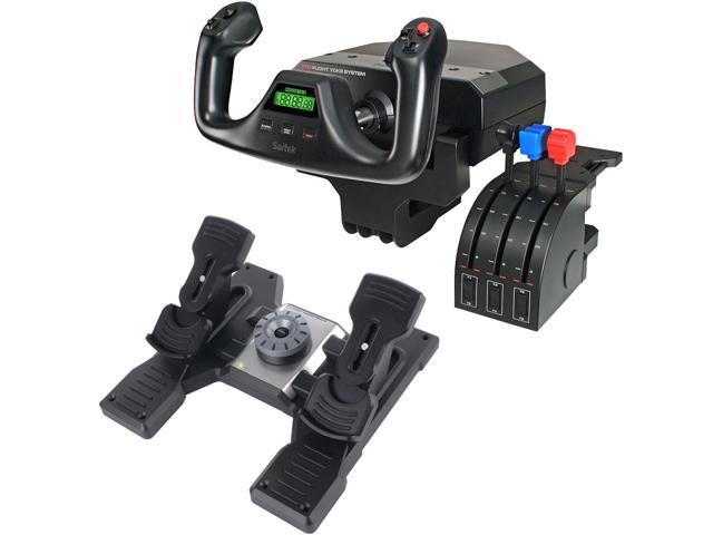 Logitech G Saitek PRO Flight Yoke System + Logitech Flight Rudder ...