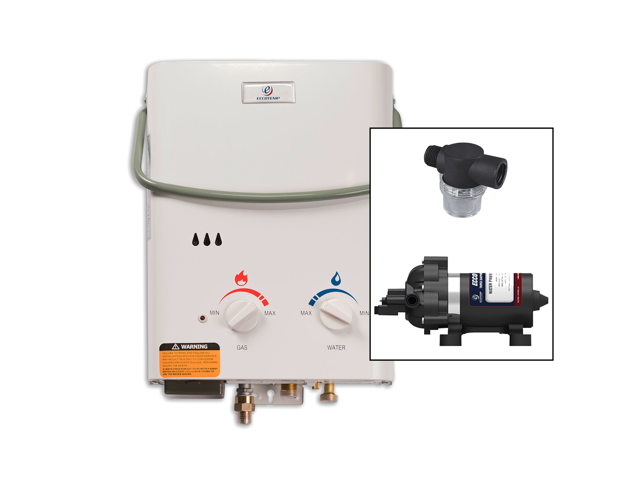 eccotemp l5 portable outdoor tankless water heater w/ eccoflo