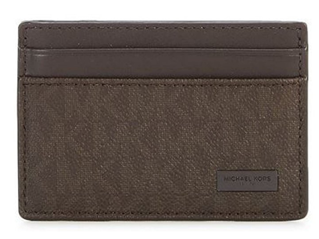 michael kors logo card case