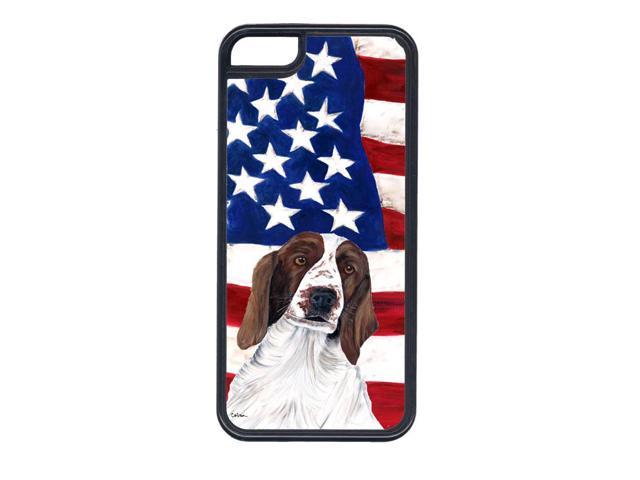 USA American Flag with Welsh Springer Spaniel Cell Phone ...