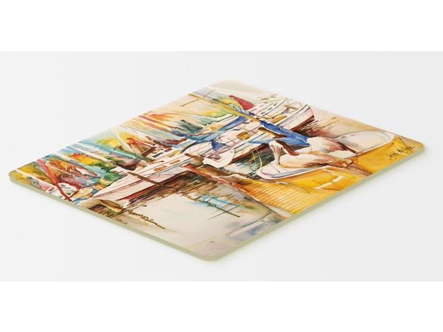 sailboat with pelican golden days kitchen or bath mat