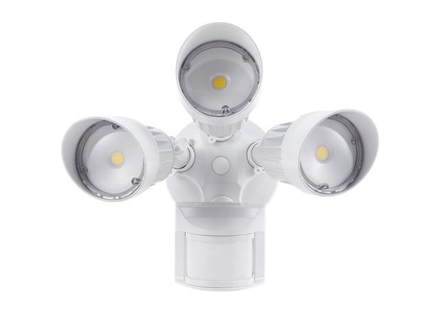 Torchstar Led Outdoor Motion Activated Security Light 3 Head Torchstar Led Outdoor Motion Activated Security Light 3 Head 30w 5000k Daylight