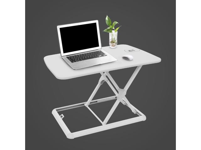 Flexispot Ml1w Laptop Desk Riser Portable Sy Aluminum Frame 26 Standing For White No Assembly Required Newegg Com