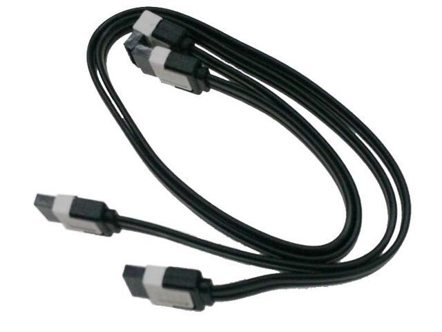 5 Pack Lot 16/" Serial ATA SATA Straight to Straight DATA HDD Hard Drive Cable