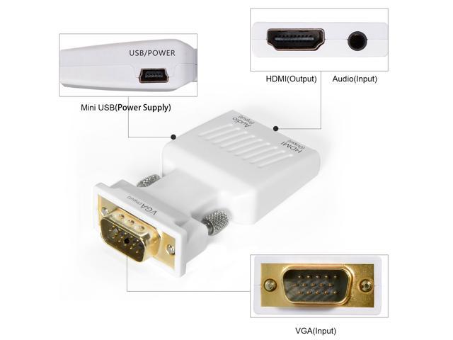 Wavlink Vga Male To Hdmi Female 1080p Vga To Hdmi Converter Adapter