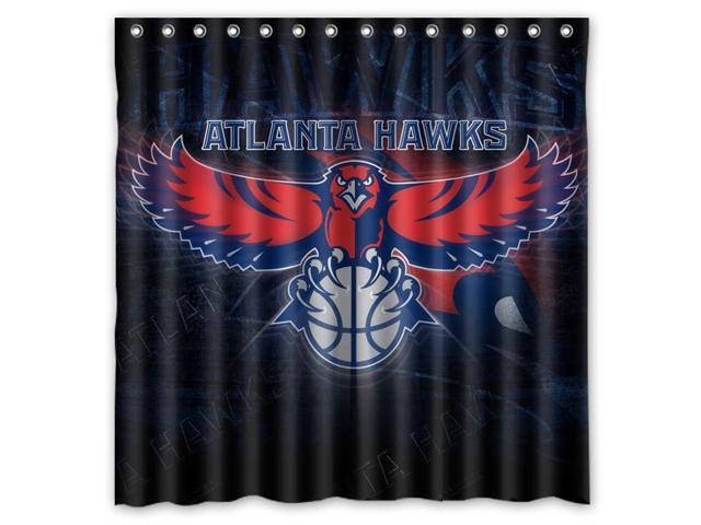Atlanta Hawks 03 Nba Design Polyester Fabric Bath Shower Curtain Atlanta Hawks 03 Nba Design Polyester Fabric Bath Shower Curtain 180x180 Cm Waterproof And Mildewproof