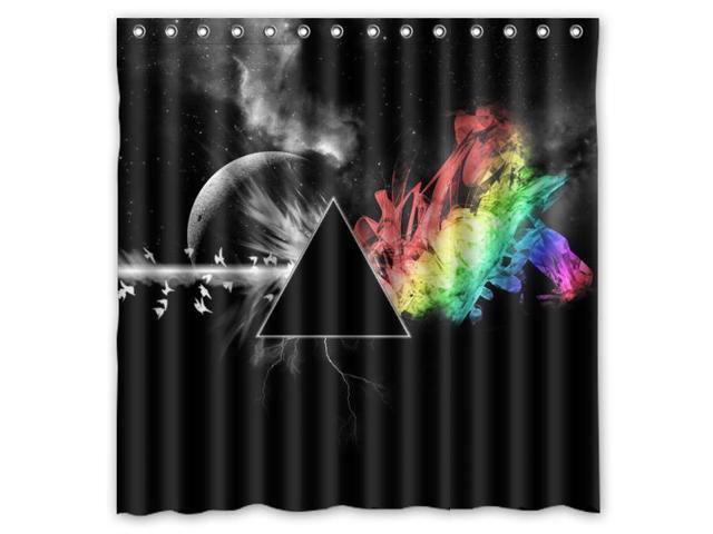 Pink Floyd Dark Moon Music Bands Design Polyester Fabric Bath