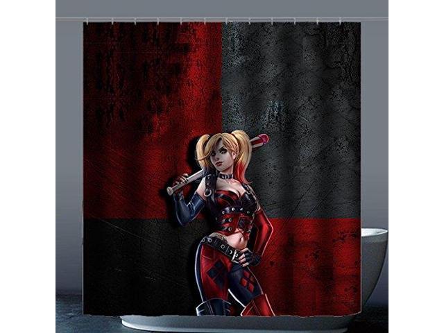 Joker Harley Quinn Design 66x72 Inch Bath Shower Curtains Newegg Com Joker Harley Quinn Design 66x72 Inch Bath Shower Curtains