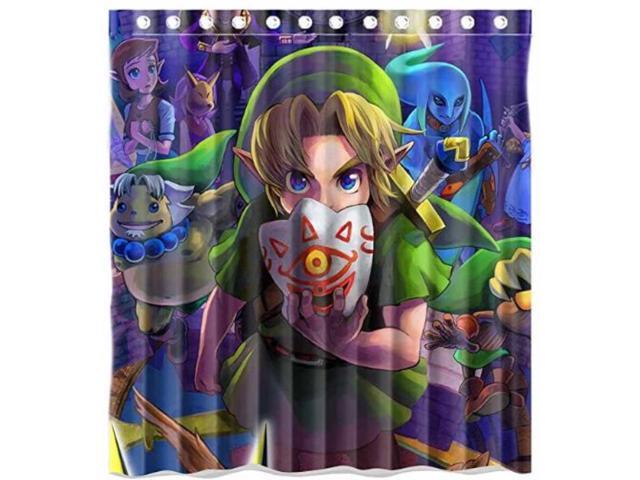 The Legend Of Zelda Majoras Mask Design 66x72 Inch Bath Shower The Legend Of Zelda Majoras Mask Design 66x72 Inch Bath Shower Curtains