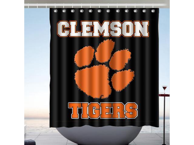 Clemson Tigers Ncaa Team 02 Fans Bath Shower Curtain 66x72 Inch