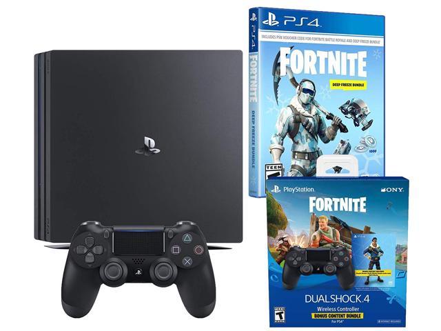 playstation 4 pro fortnite frostbite and royale bomber cosmetic bundle 1500 v bucks - is fortnite free for playstation 4