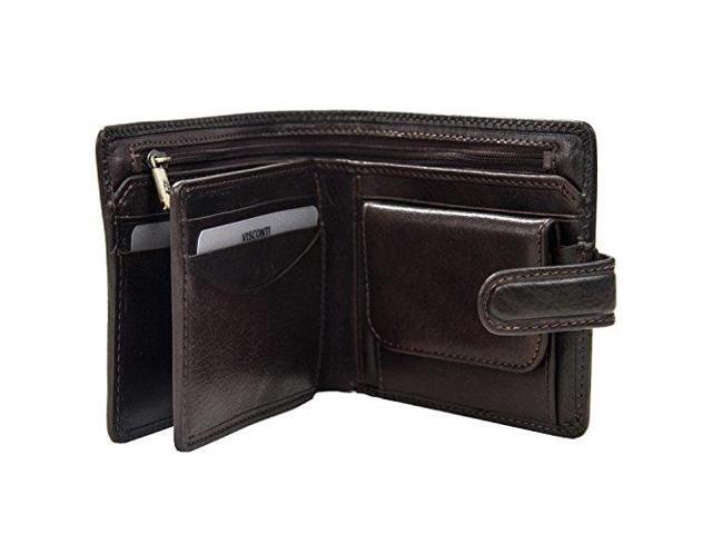 Visconti TSC42 Mens RFID Secure Blocking Leather Bifold Wallet ID Holder Tan