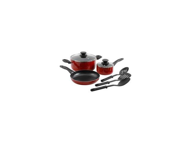 Gibson Palmer 8pc Cookware Set in Red