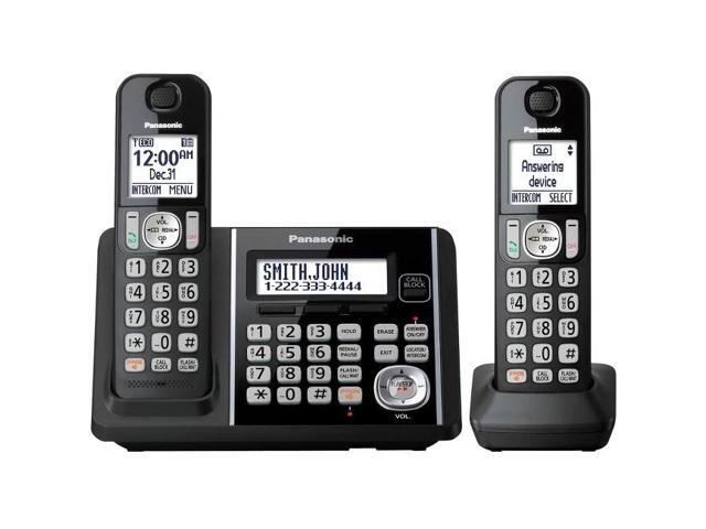 Panasonic Kx Tg3752b Dect 6 0 1 90 Ghz Expandable Cordless Phone Panasonic Kx Tg3752b Dect 6 0 1 90 Ghz Expandable Cordless Phone With Call Block And Answering