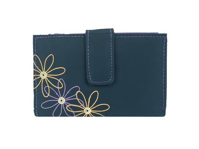 womens trifold wallet with coin purse