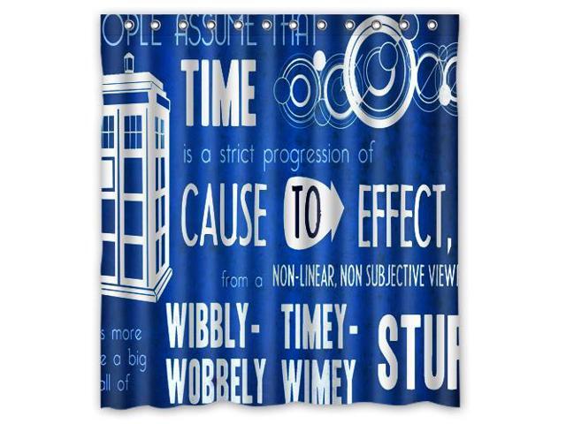 Custom Doctor Who Waterproof Shower Curtain High Quality Custom Doctor Who Waterproof Shower Curtain High Quality Bathroom With Hooks 60 W