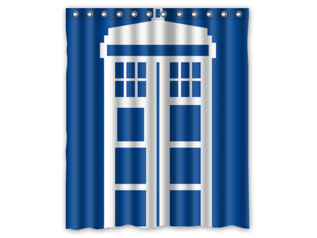 Fashion Design Doctor Who Tardis Police Box Bathroom Waterproof Fashion Design Doctor Who Tardis Police Box Bathroom Waterproof Polyester Fabric Shower Curtain With Hooks 60