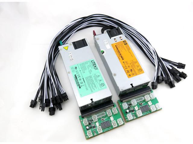 DragonMint 16T Power Supply 1850 Watt 1100+750 110-240V ASIC Miner PSU 92/% Gold
