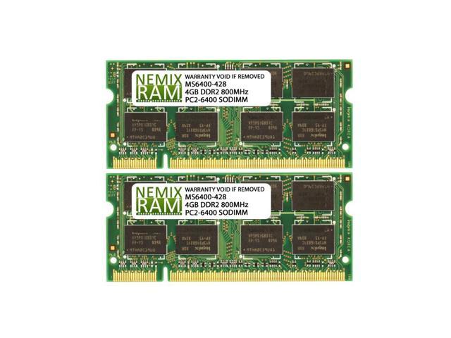 8gb 2x4gb Ddr2 800 Pc2 6400 Sodimm Laptop Memory Ram