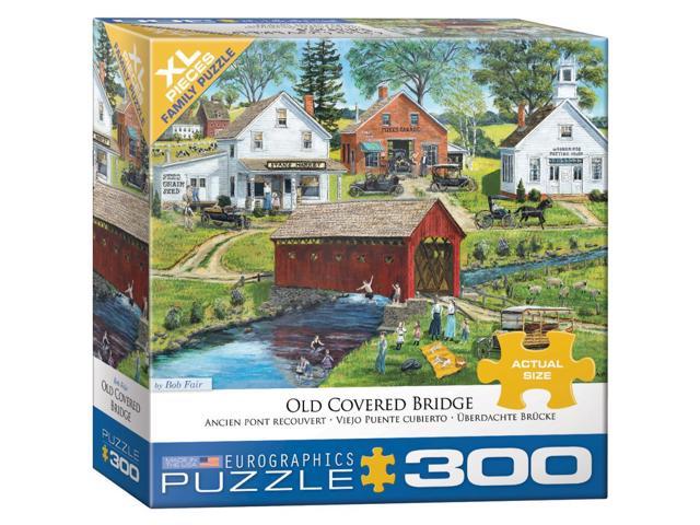 Photo 1 of Eurographics, Old Covered Bridge Bob Fair OS 300pc Puzzle-----------Factory Sealed